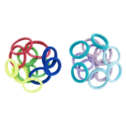 COSMIA Gomas elásticas infantiles grandes, de divertidos colores COSMIA 12 uds.