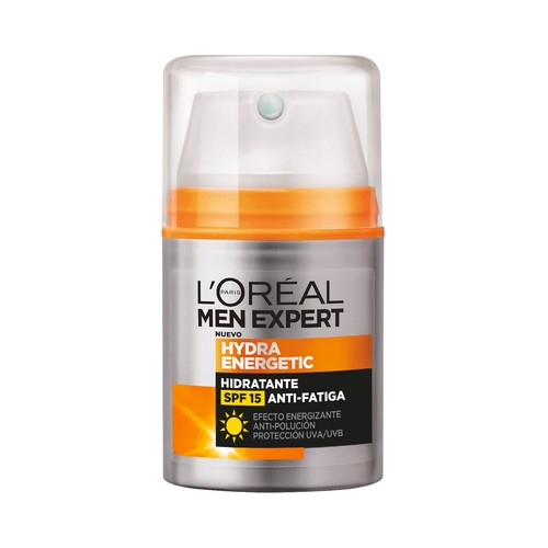 L"ORÉAL Crema facial hidratante y con efecto anti-fatiga L´ORÉAL Men expert hydra energetic 50 ml.