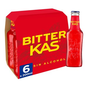 Imagen de BITTER KAS Bitter sin alcohol botella de 20 cl. pack de 6 uds.