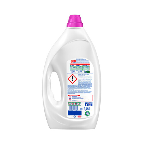 DIXAN Detergente líquido Totl 3+1 Adiós Al Separar DIXAN, 55 lavados 2,750 L.