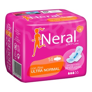 NERAL Compresas con alas ultra normal 14 uds.