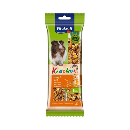 VITAKRAFT Barritas para cobayas con sabor a miel VITAKRAFT 2 barritas de 112 gr,