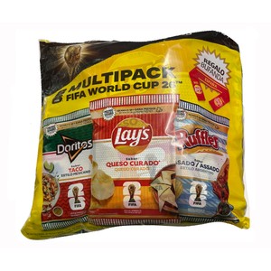 Pack especial futbol Doritos, Ruffles y Lays 420g