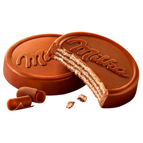 MILKA Galleta barquillo con chocolate 6 uds. 150 g.