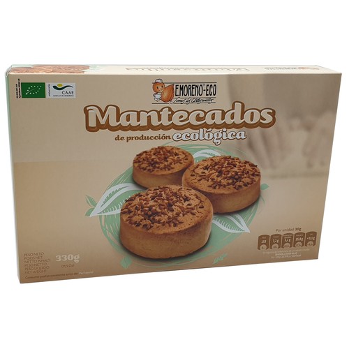 E. MORENO Mantecados de producción ecológica 300 g.