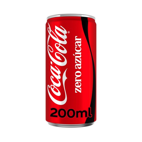 COCA COLA Zero azúcar Refresco de cola mini lata 20 cl.