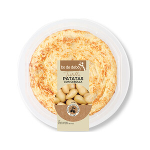 Imagen de BO DE DEBÓ Tortilla fresca de patatas con cebolla, elaborada sin gluten y sin lactosa BO DE DEBÓ 335 g.