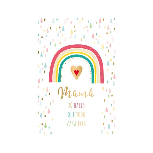 Tarjeta Felicitacion para el día de la Madre 435 Draeger, AUCHAN