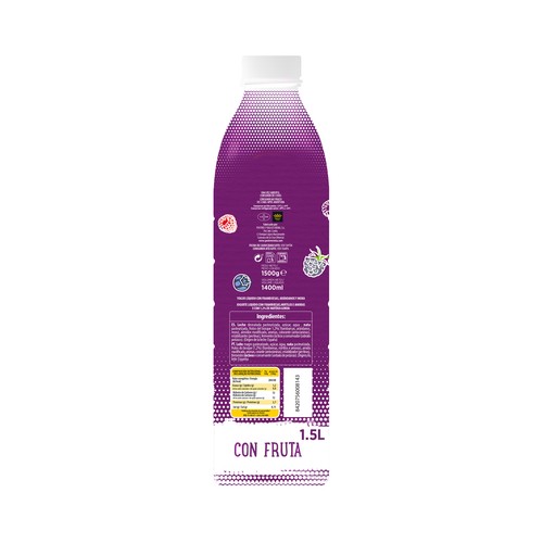 REINA Yogur líquido para beber con frambuesas, arádanos y mora, elaborado sin gluten 1.5 l.