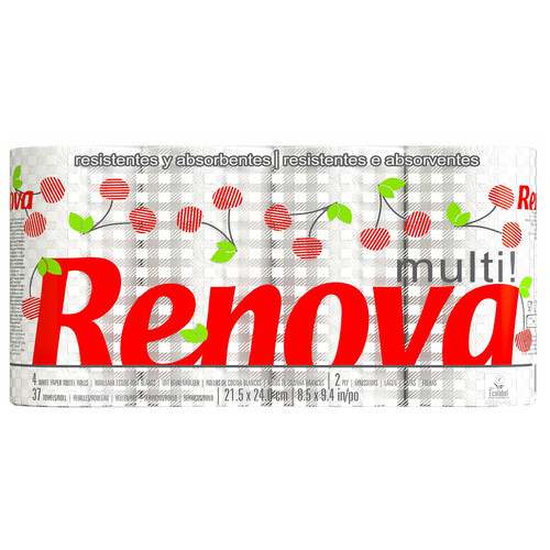 Papel de cocina RENOVA 4 uds.