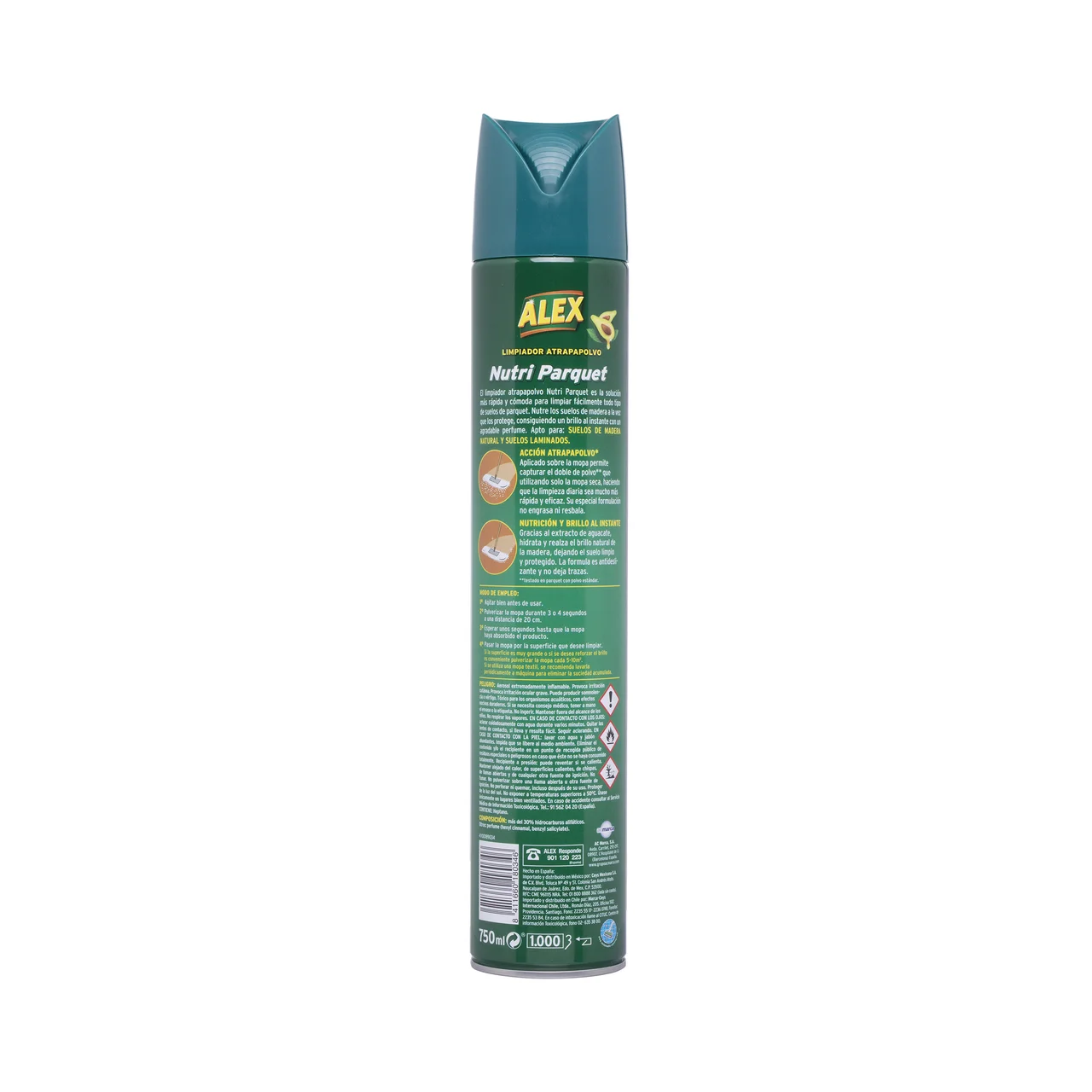 ALEX Atrapapolvo especial para parquet ALEX 750 ml.