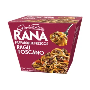 RANA Pappardelle frescos con ragú toscano listo en 5 minutos 357 g.