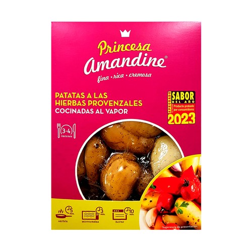 PRINCESA AMANDINE Patatas a las hierbas provenzales 450 g.