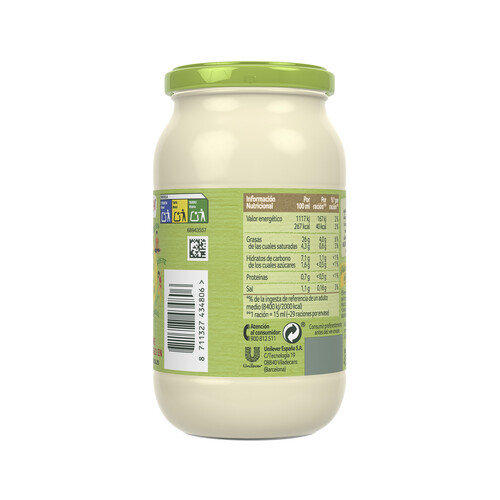 LIGERESA Salsa mayonesa LIGERESA NATURE 430 ml.