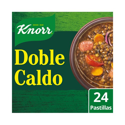KNORR Caldo de carne doble caja de 24 pastillas 240 g.