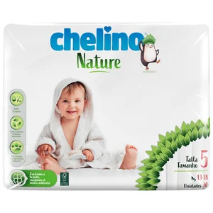 CHELINO Nature Pañales talla 5 (13-18 kg) 30 uds.