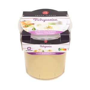 SANTA TERESA Crema vichyssoise, elaborada con aceite de oliva virgen extra SANTA TERESA 400 ml.