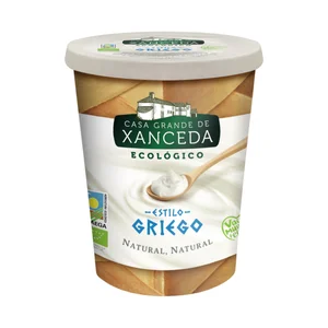 CASA GRANDE DE XANCEDA Yogur estilo Griego natural ecológico XANCEDA 400 g.