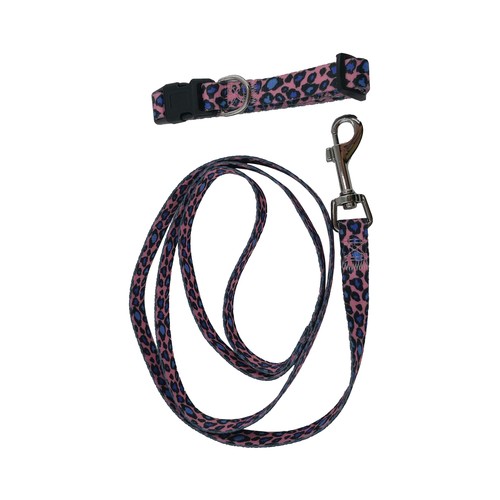 PRODUCTO ALCAMPO Fency Conjunto de collar tamaño S (25 - 35 cm) + correa (120 cm).