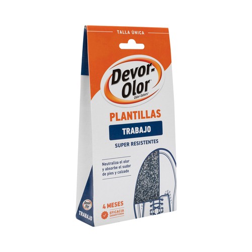 DEVOR OLOR Plantillas super resistente y desodorantes, especiales calzado de trabajo DEVOR-OLOR.