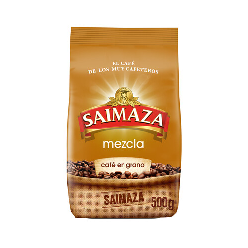 SAIMAZA Café mezcla en grano 500 g.