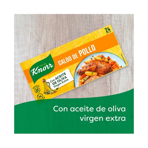 KNORR Caldo de pollo en pastillas 24 uds.