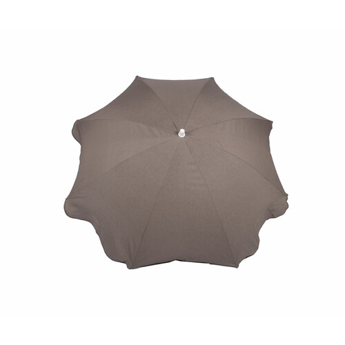 Parasol playa de acero, protección UV30, color beige, 200cm ANJOSA.