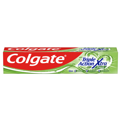COLGATE Pasta de dientes con flúor y triple acción (blanqueante, aliento fresco y anti-caries) COLGATE Xtra fresh 75 ml.