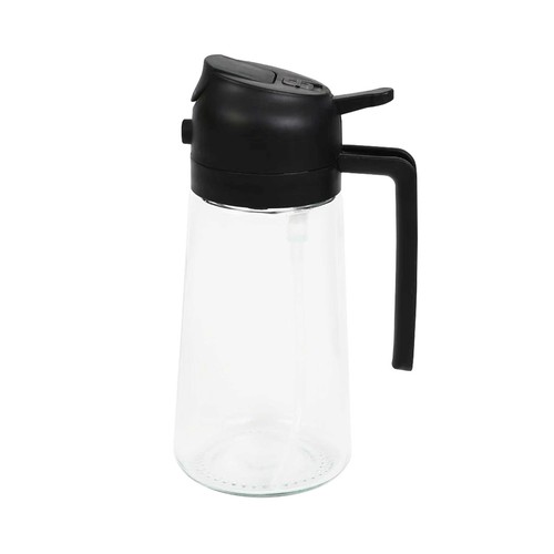 Aceitera de vidrio 470ml, dispensador y spray 2 en 1, SNC