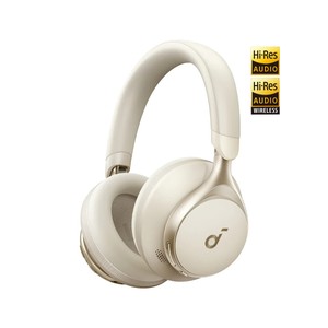 Imagen de Auriculares tipo diadema ANKER Space One Cream, Bluetooth, cancelación de ruido