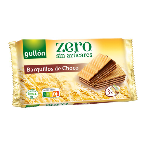 Alcampo GULLÓN Zero Barquillos de choco sin azúcares 180 g