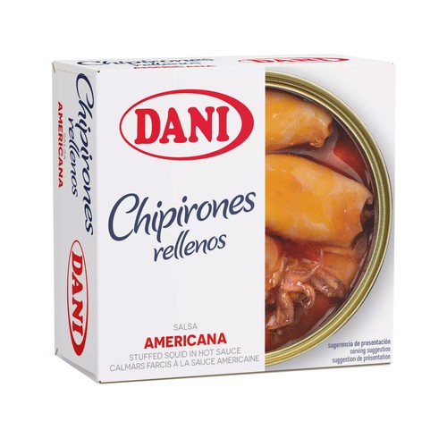 DANI Chipirones en salsa americana lata de 96 g.