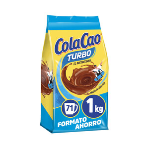 COLACAO Cacao en polvo instantáneo, formato ahorro COLACAO TURBO 1 kg.