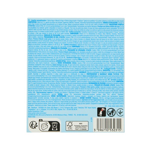 PRODUCTO ALCAMPO Toallitas suavizantes para secadora 20 ud.