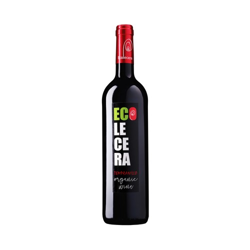 ECOLECERA Vino tinto joven de cultivo ecológico del bajo Aragón 75 cl.