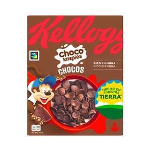 KELLOGG"S Choco krispies Cereales con sabor a chocolate enriquecidos en vitaminas y hierro 330 g.