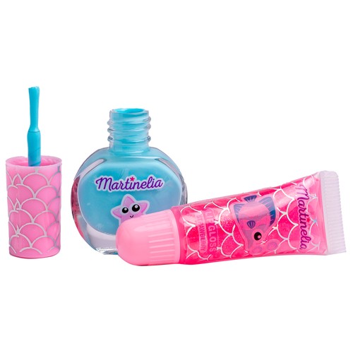 MARTINELIA Let´s be mermaids Laca de uñas y brillo labial.