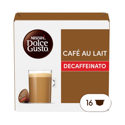 Café descafeinado con leche en cápsulas NESCAFÉ DOLCE GUSTO 18 uds.