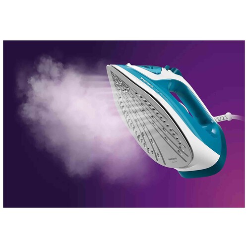 Plancha de vapor PHILIPS Steam iron DST3011/20, suela cerámica, potencia 2100W.