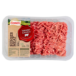 Imagen de Bandeja con preparado de burger meat de ternera gallega COREN 300 g.
