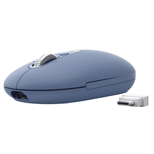 Ratón inalámbrico TRUST Seron Slim, color azul, 7 botones