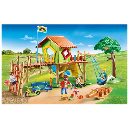 Escenario de juego Parque infantil aventura con 83 piezas City Life PLAYMOBIL 70281.