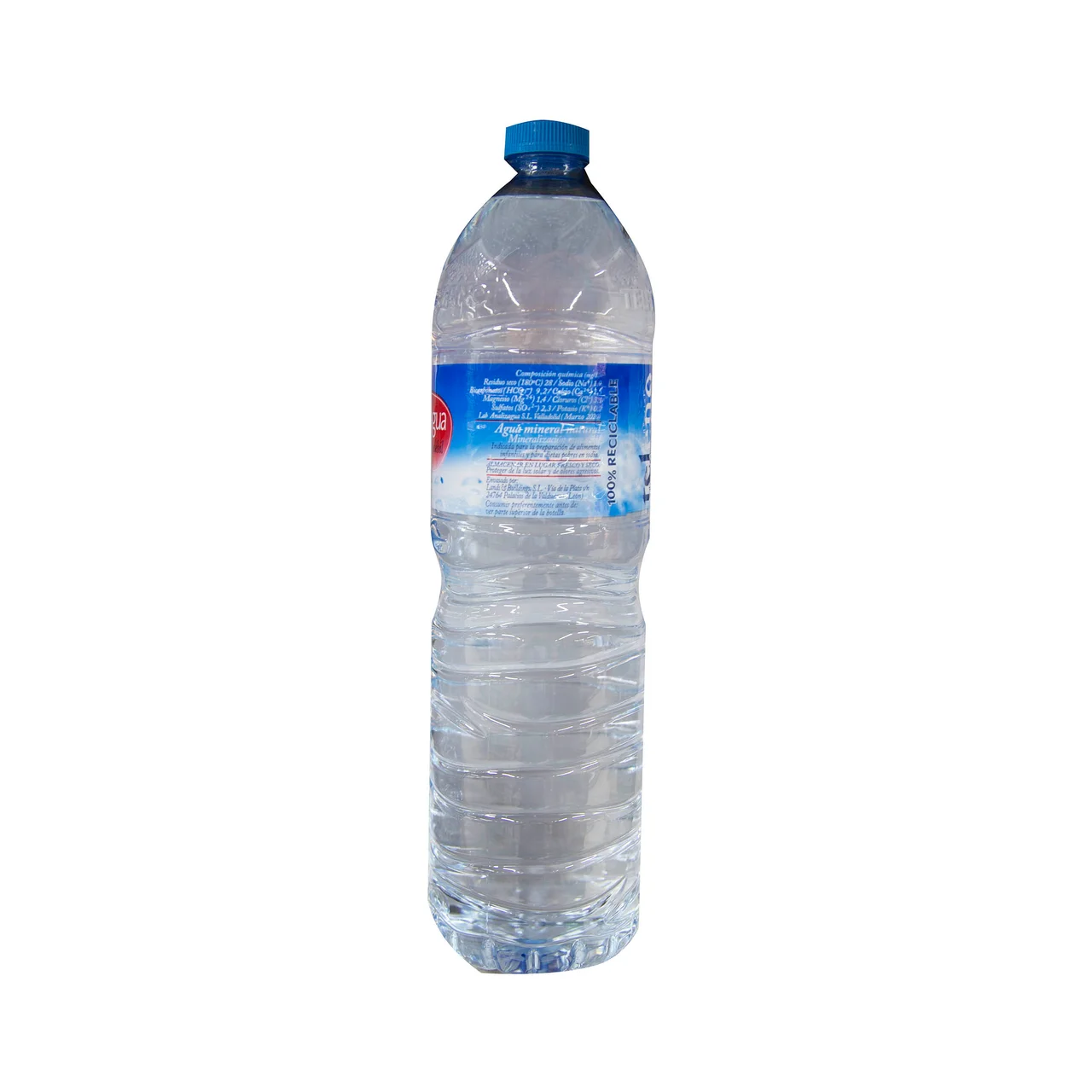 Agua mineral botella de 1,5 L, pack de 6 uds.