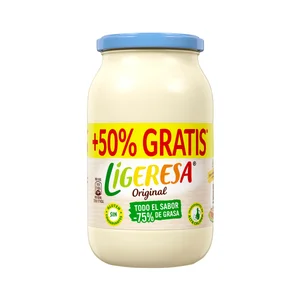 LIGERESA Salsa mayonesa light frasco 415 + 10 ml.