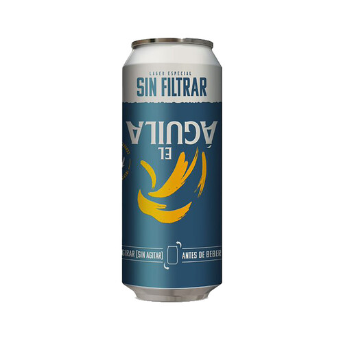 EL ÁGUILA Cerveza Sin Filtrar lata de 50 cl.