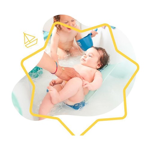 Hamaca de baño ergonómica, de 0 a 6 meses, BADABULLE.