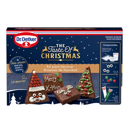 DR. OETKER Kit para decorar brownies de Navidad Dr. OETKER 513 gg.