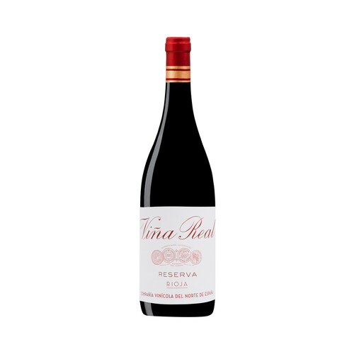 VIÑA REAL  Vino tinto reserva con D.O. Ca. Rioja botella de 75 cl.