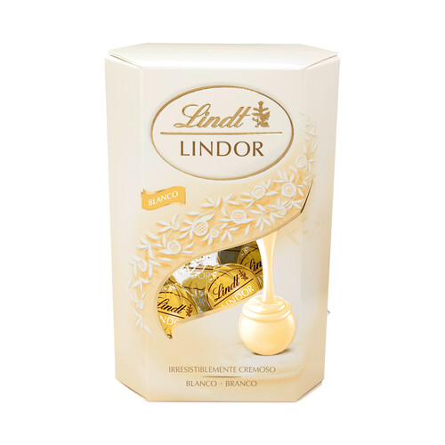 Bombones de chocolate blanco LINDT 200 g.