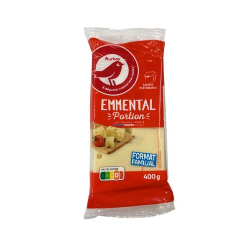 AUCHAN Queso emmental francés 400 g. Producto Alcampo